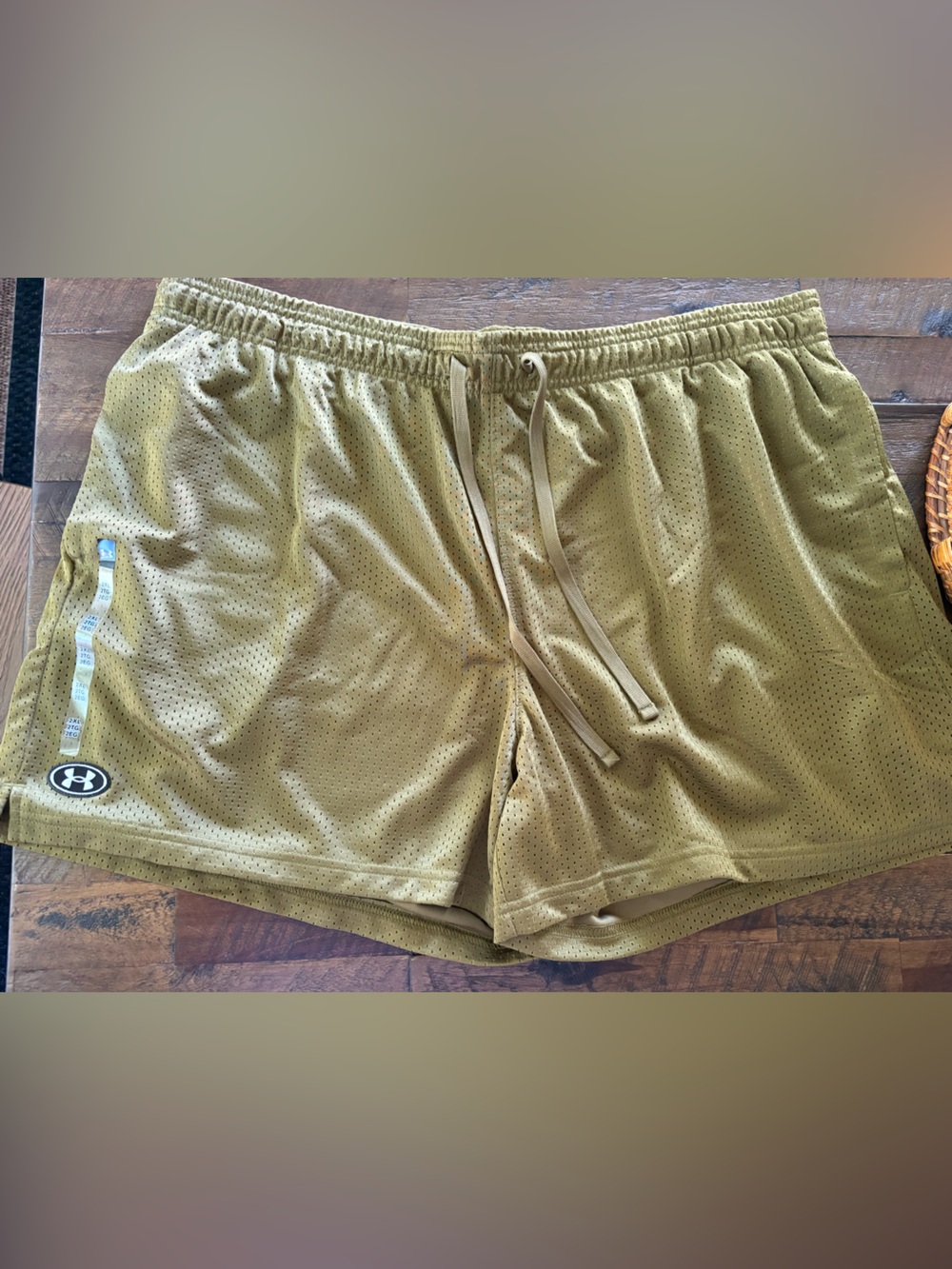 Under Armour Olive Green Athletic Mesh Shorts